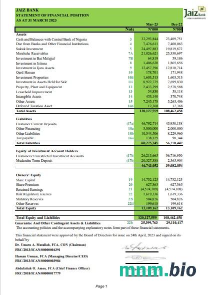 Nigeria Guaranty Trust Bank (GTBank) Oświadczenie o rachunku oszczędnościowym słowo i szablon PDF
